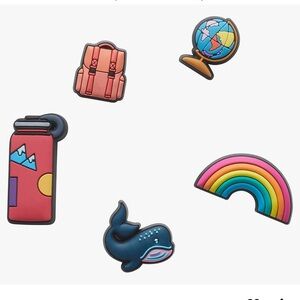 Crocs Jibbitz 5-Pack Back to School Vacation Travel Shoe Charms Jibbitz new